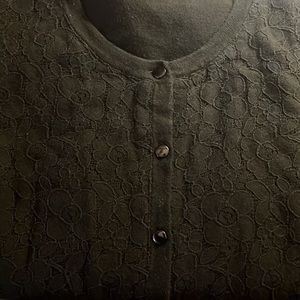 Merona Button-up Cardigan Size Medium Navy Blue/Dark Blue